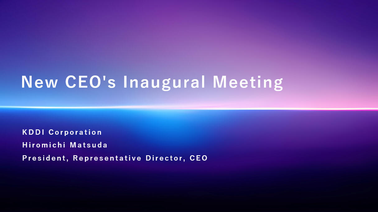 New CEO's Inaugural Meeting
