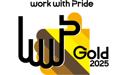 Logo: work with Pride Gold 2024